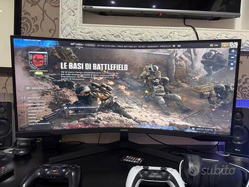 Samsung Odyssey G5 34" Ultrawide Curvo 165Hz UWQHD