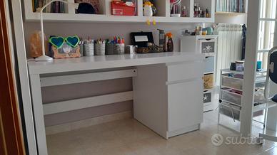 Letto a soppalco e scrivania