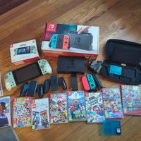 Nintendo switch + 10 giochi + controller
