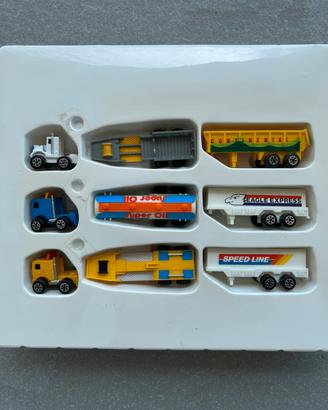 Set 3 mini camion giocattolo anni 90
