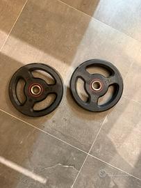 Coppia di dischi gommati da 5kg