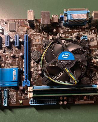 Blocco Scheda Madre  + Ram DDR3 + CPU