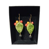 Orecchini gioielli in ceramica di Caltagirone