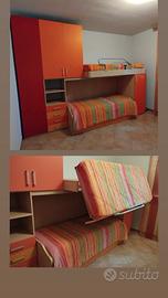 Camera con armadio a ponte