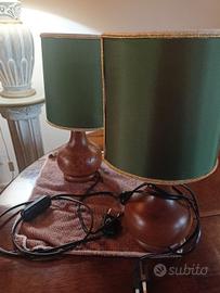 2 lampade da tavolo vintage 