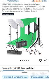 Set luci e sfondo Neewer