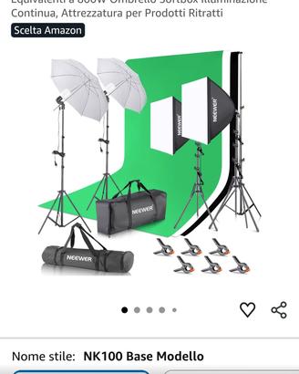 Set luci e sfondo Neewer