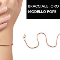 Bracciale oro rosa 18K 750 unisex
