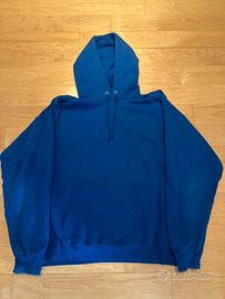 Felpa con Cappuccio Hanes Ultimate Cotton Blu
