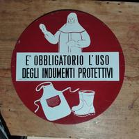 cartello industriale divieto anni 60