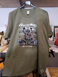 T-shirt con stampa Harley Davidson.