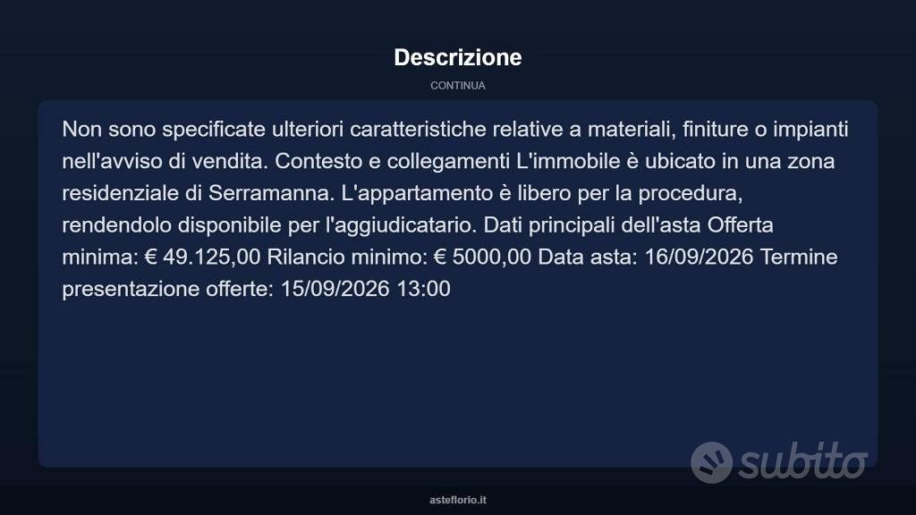 Appartamento – Serramanna, Medio Campidano - Vista 4