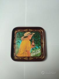 COCA COLA SOTTOBICCHIERE LIBERTY MARRONE METALLO