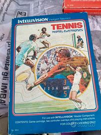 videogioco "Tennis" per Intellivision di Mattel 