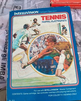 videogioco "Tennis" per Intellivision di Mattel 