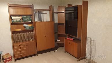 Mobile libreria angolare, design anni '60