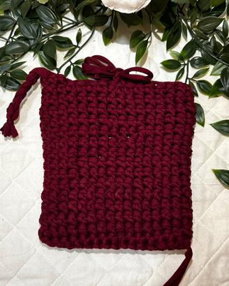 🍷 Cover Kobo all’uncinetto bordeaux