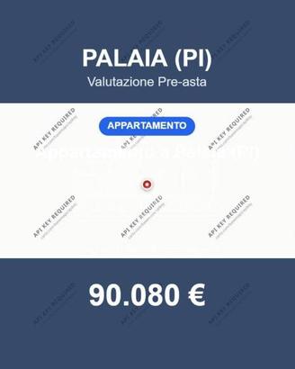 Immobile in asta di 85 m² con box auto a Palaia