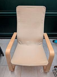 Poltrona legno Ikea