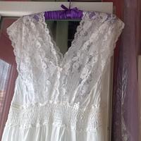 camicia notte merletto