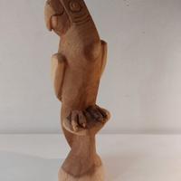 PAPPAGALLO IN LEGNO H. 34 CM