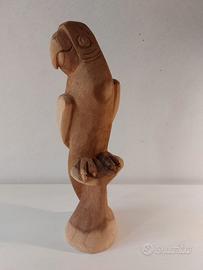 PAPPAGALLO IN LEGNO H. 34 CM
