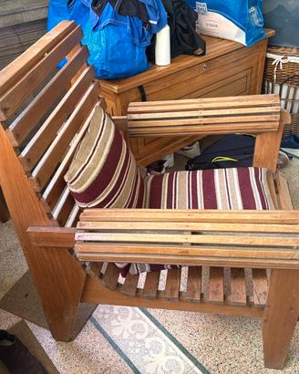 poltrona stile coloniale