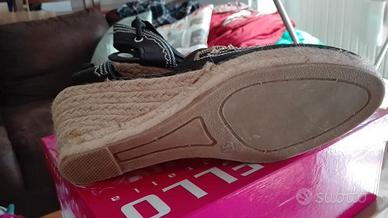 Espadrillas con Cinturino e Zeppa