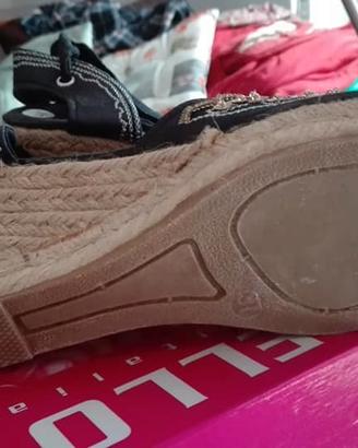 Espadrillas con Cinturino e Zeppa