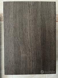 Pensile bagno moderno con ripiano in vetro