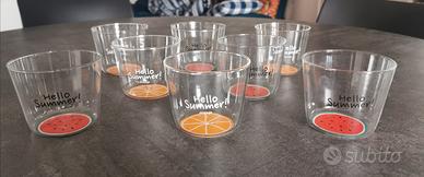 Set 8 bicchieri Maison du Monde serie Hello Summer
