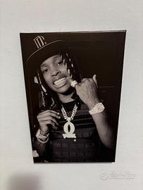 Quadro Tela King Von Rapper Hip Hop Drill