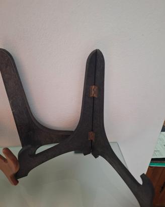 Cavalletto pieghevole portapiatti da esposizione