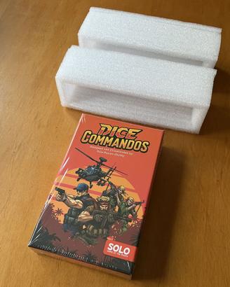 DICE COMMANDOS SOLO BOARD GAME OF THE MONTH NUOVO