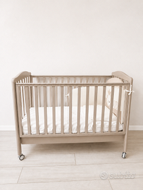 Lettino Italbaby  tortora + materasso + cassetto