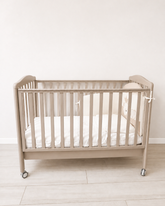 Lettino Italbaby  tortora + materasso + cassetto