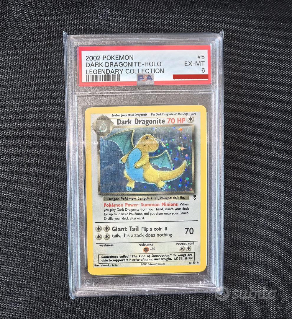 POKMON DARK DRAGONITE HOLO PSA 6 EX-MT ENG  - Collezionismo In  vendita a Caserta