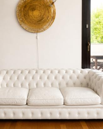 Divani Chesterfield Capitonne Vintage in Pelle