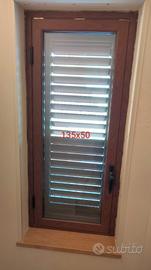 Infissi in alluminio color legno in ottime c