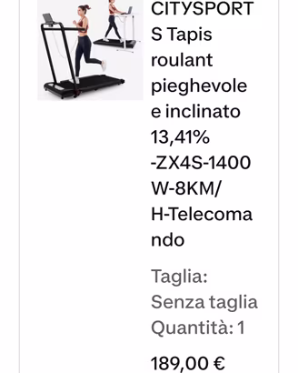 Tapis roulant 