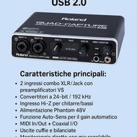 Interfaccia audio Roland QUAD-CAPTURE UA-55 – USB