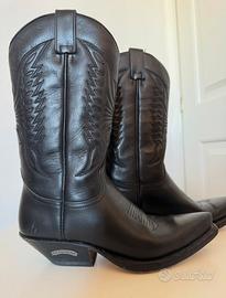 Stivali in pelle nera Sendra