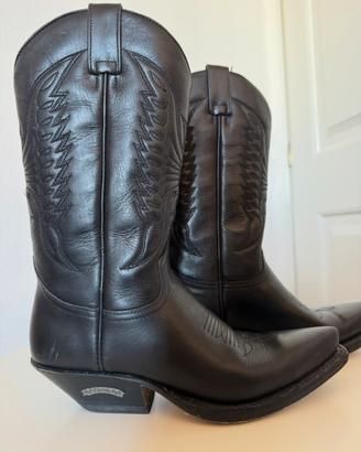 Stivali in pelle nera Sendra