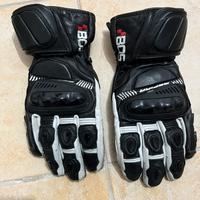 Guanti moto lunghi in pelle boss racing L