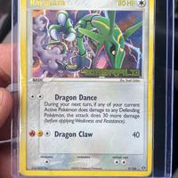 Carta pokemon rayquaza holo stamped