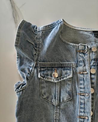 gilet jeans donna