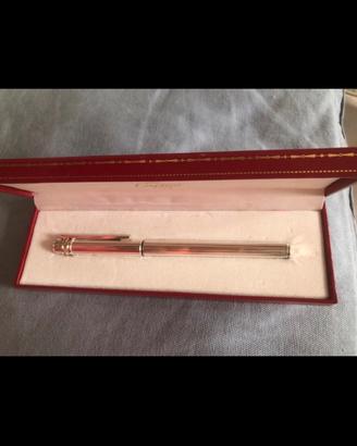 Penna a sfera d’argento Must de Cartier
