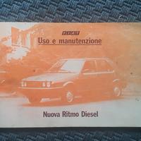 manuale uso e manutenzione Nuova Fiat Ritmo Diesel