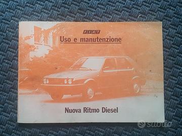 manuale uso e manutenzione Nuova Fiat Ritmo Diesel