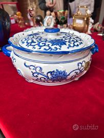 Biscottiera in porcellana